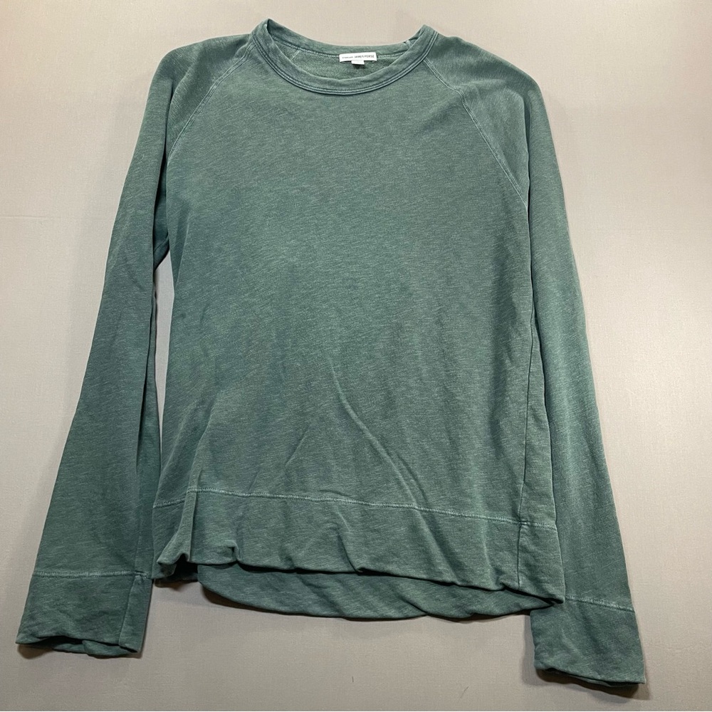 James Perse Vintage French Sweatshirt, Crew Neck Raglan - Mens 0 XS
